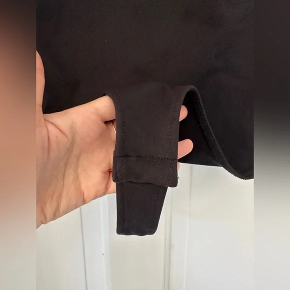 Free People Intimately Black Square Neck Short Sleeve Bodysuit in Size Small - Picture 6 of 13